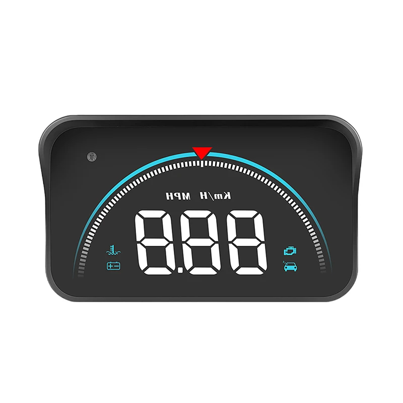 

M8 Автомобильный HUD Проекционный дисплей OBD2 Предупреждение о превышении скорости Авто Электронная температура воды Светодиодный цифровой проектор Лобовое стекло