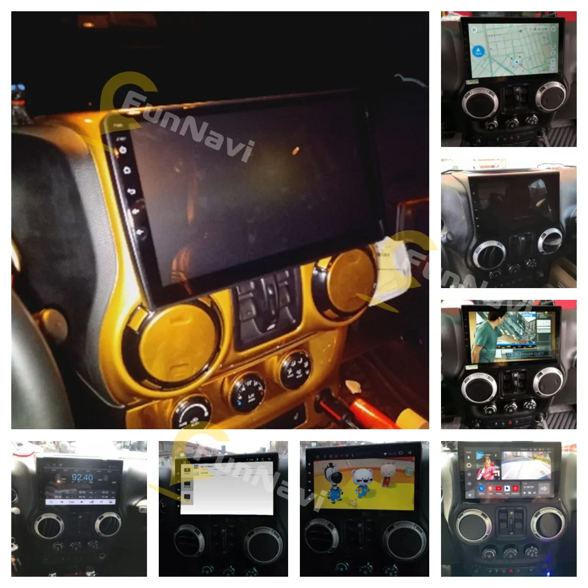 Автомагнитола 2DIN для Jeep Wrangler 2007-2018 с сенсорным экраном и Навигацией по GPS