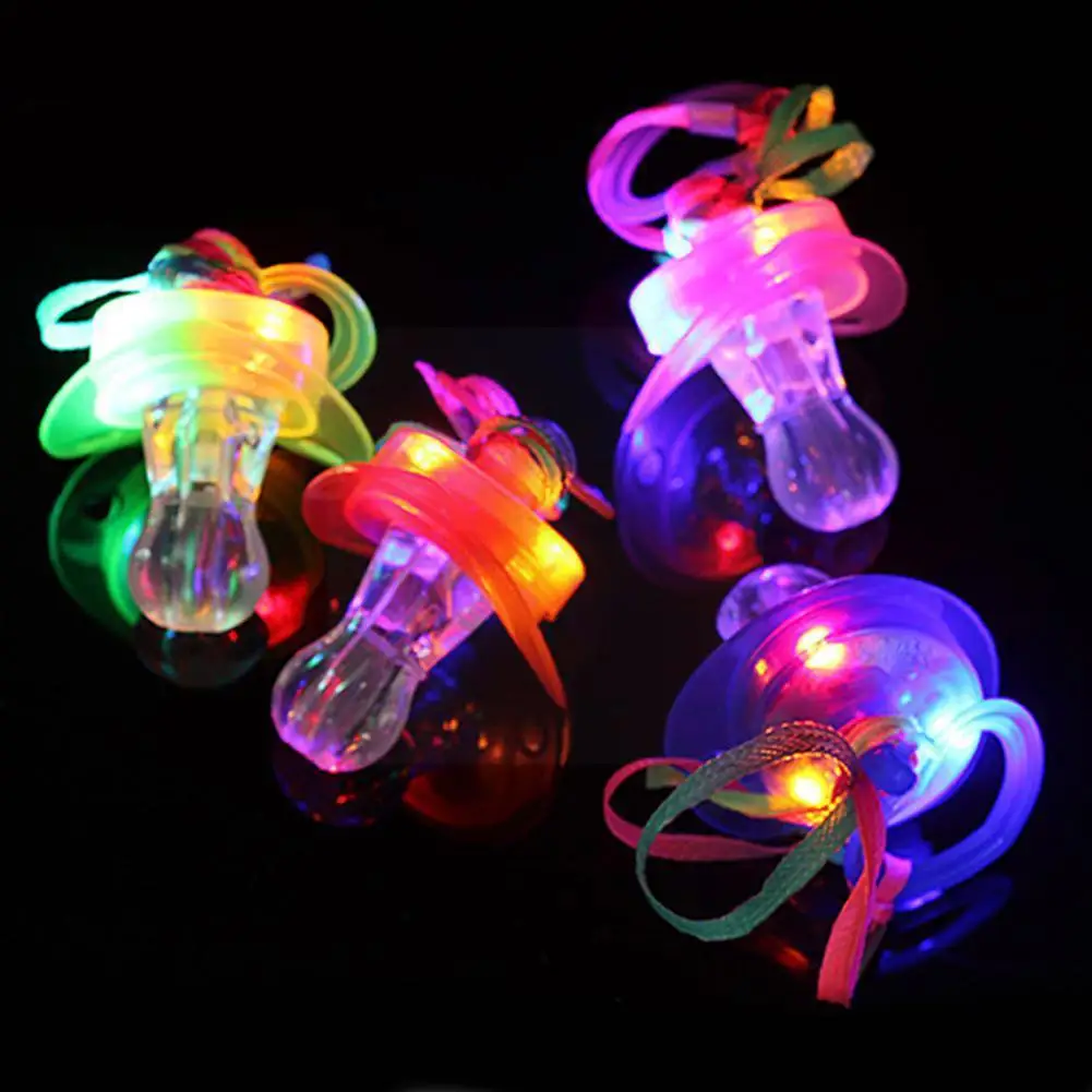 

Light Up Luminous Pacifier Led Rave Party Flashing Prank Flashing Glowing Toy Party Whistle Supplise Ktv Props B2p2