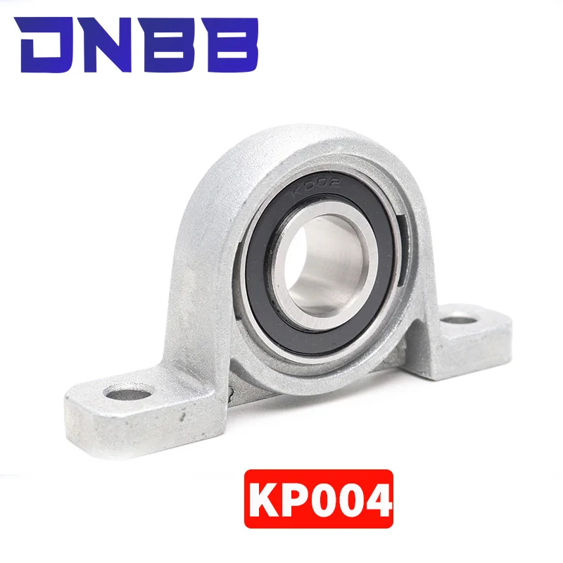 Фото KP004 20 мм Горизонтальный Вертикальный подшипник KP04 подшипник с винтовым креплением шариковая подушка из цинкового сплава экономичный тип №3