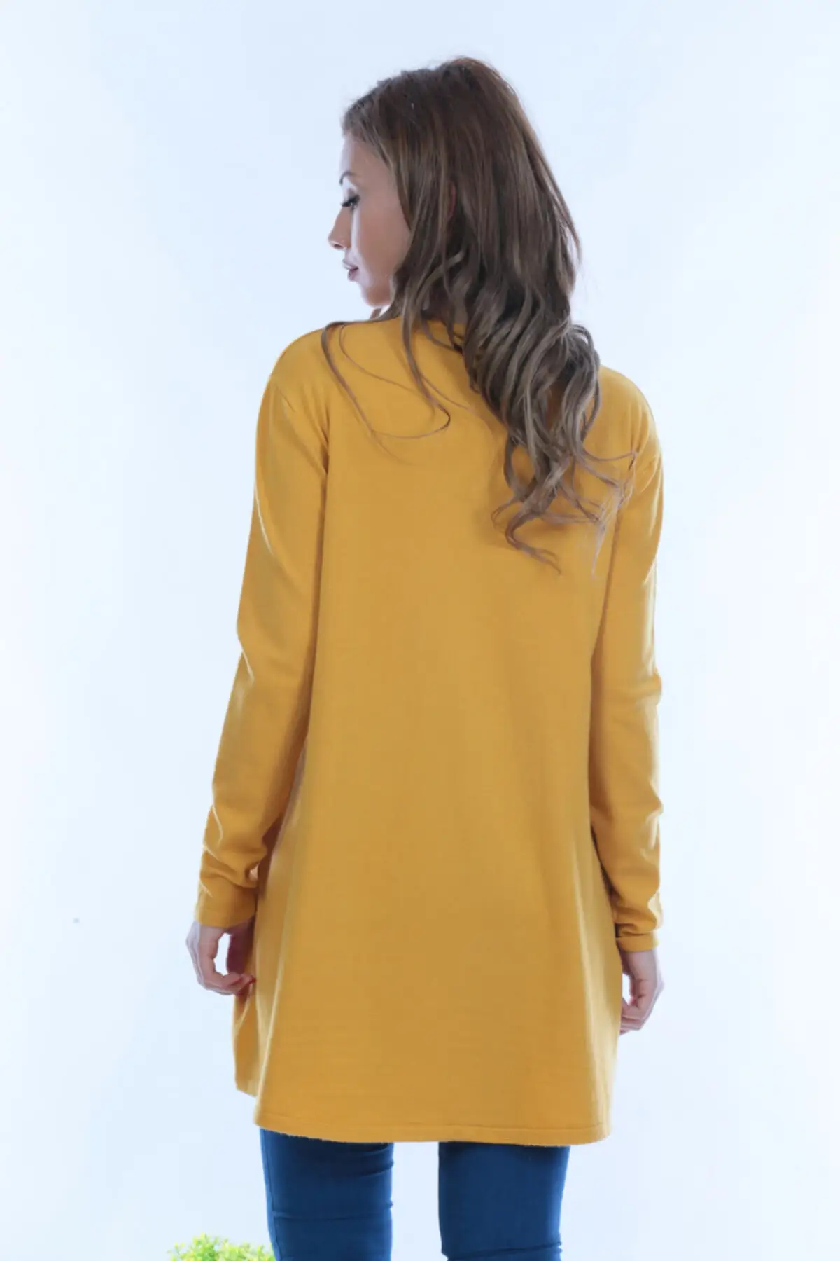 

Women Yellow Sweater foal hair 20-531-2 Women Muslim Sweater