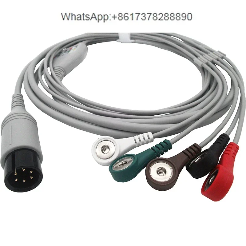 Аксессуары для проводов мониторинга ЭКГ PM7000/8000/9000/MEC1000 шестиконтактная