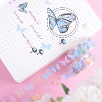 5pcbox sticker washitape school supply stationery masking tape cute butterfly cintas decorativas transparent diy washi tapeset