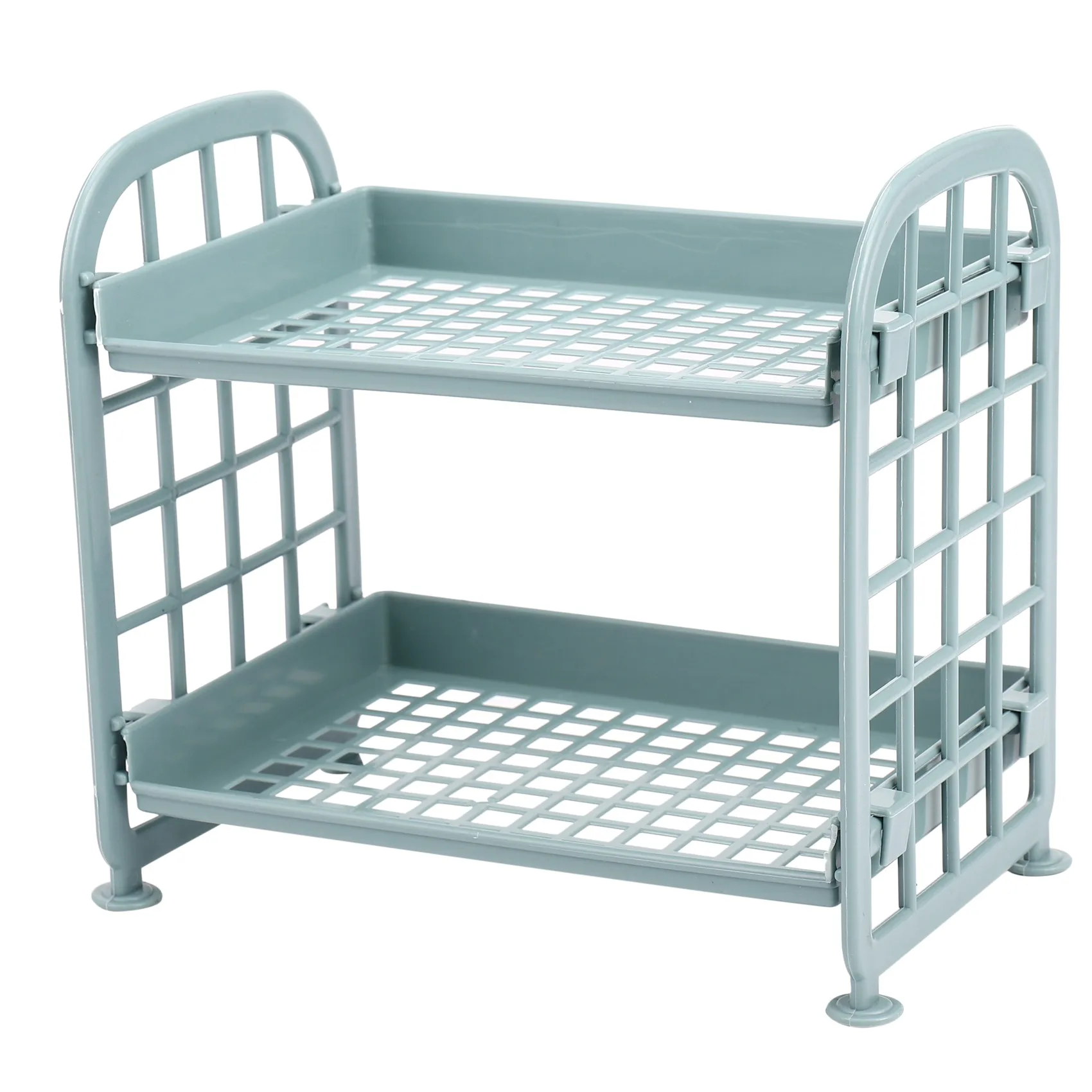 Полки для хранения Маленькие пластиковые полки — 2-уровневые Кухонная полка