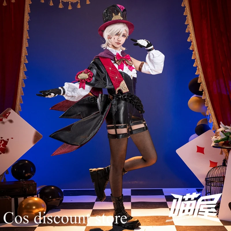 Костюм для косплея Lyney аниме-игра Genshin Impact Fontaines Magician аниме женская модная одежда