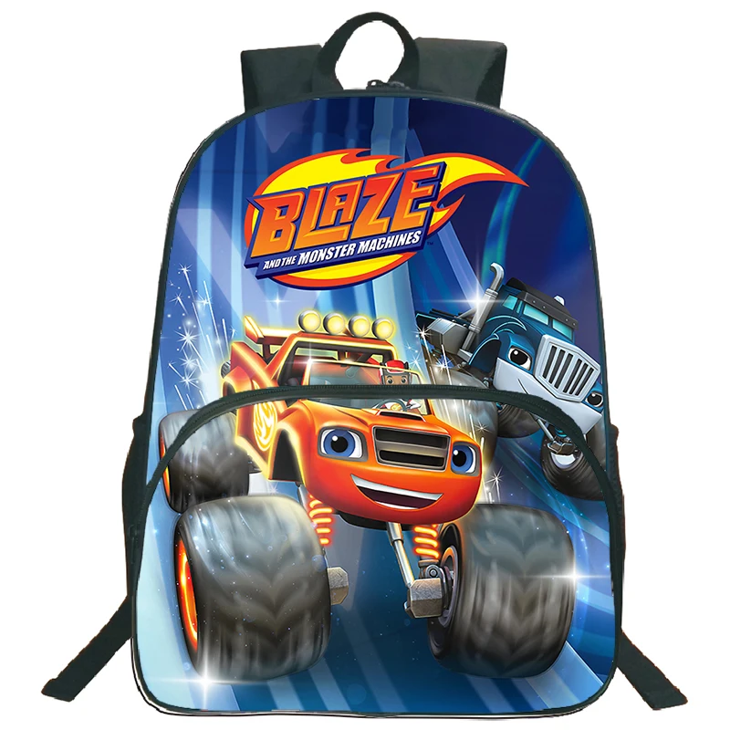 Фото Детский рюкзак Blaze And The Monster Machines, школьный рюкзак для мальчиков и девочек, студенческий рюкзак большой вместимости, дорожная сумка для книг Mochila №1