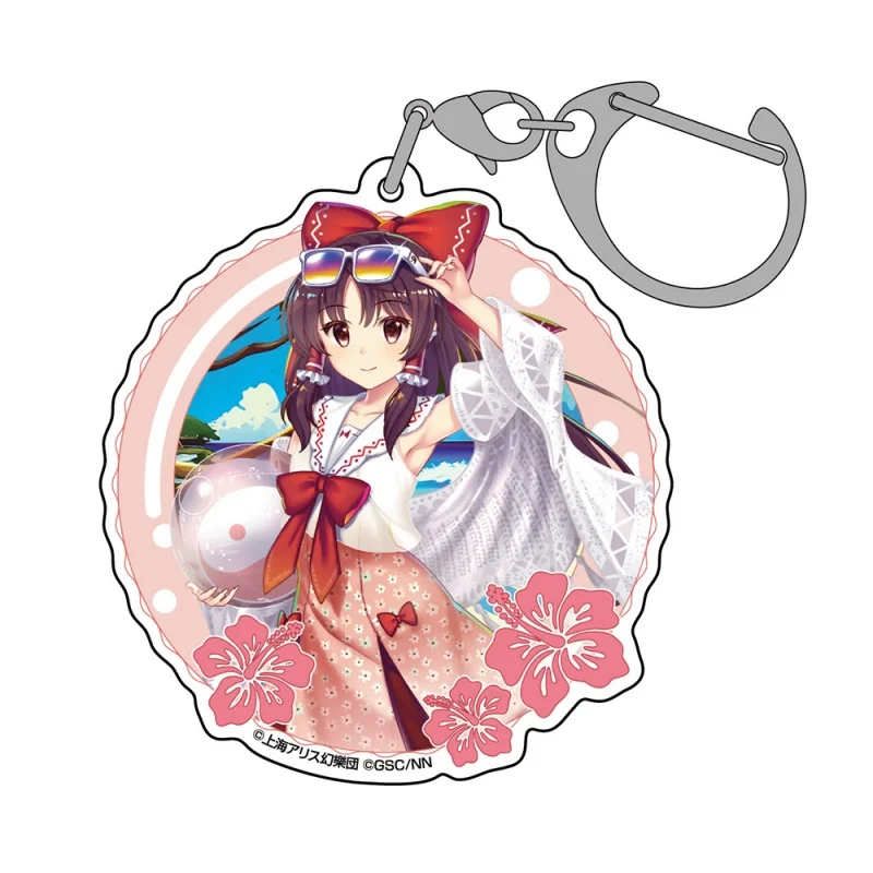 Фото 6 см аниме Touhou Project Hakurei Reimu Kirisame Marisa косплей костюм кулон реквизит 6 см акриловый брелок для фанатов подарочные аксессуары №2