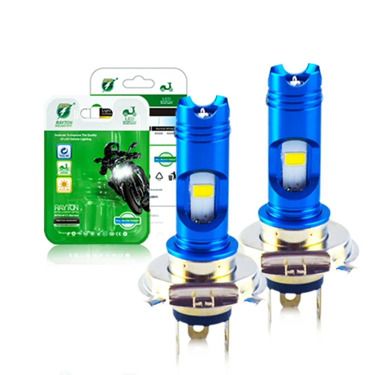 

8W 850LM LED H4 Motorcycle Headlight COB Bulbs Motorbike Scooter Headlamp Light High Low Beam All-in- on 6500K White DC 12V