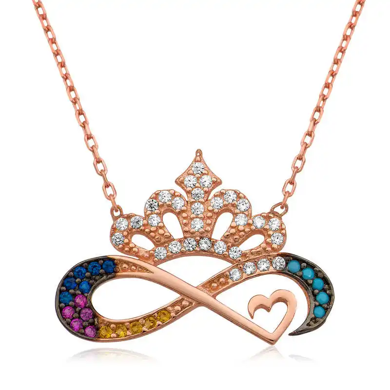 

Tevuli 925 Sterling Silver Eternal Head Crown Necklace