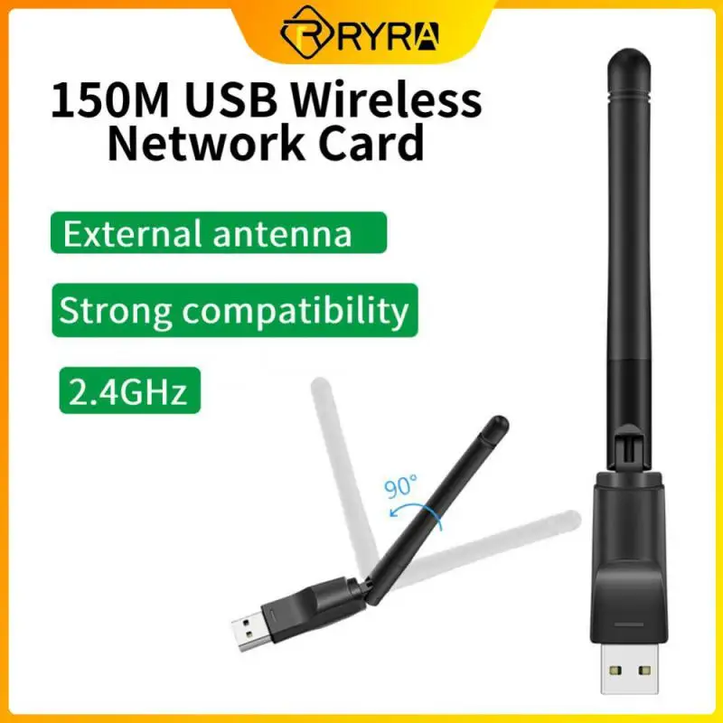 

RYRA Wireless Network Card PC wifi receiver USB Wifi Adapter 150Mbps 2.4G Antenna USB 802.11n/g/b Ethernet Wi-fi dongle usb lan