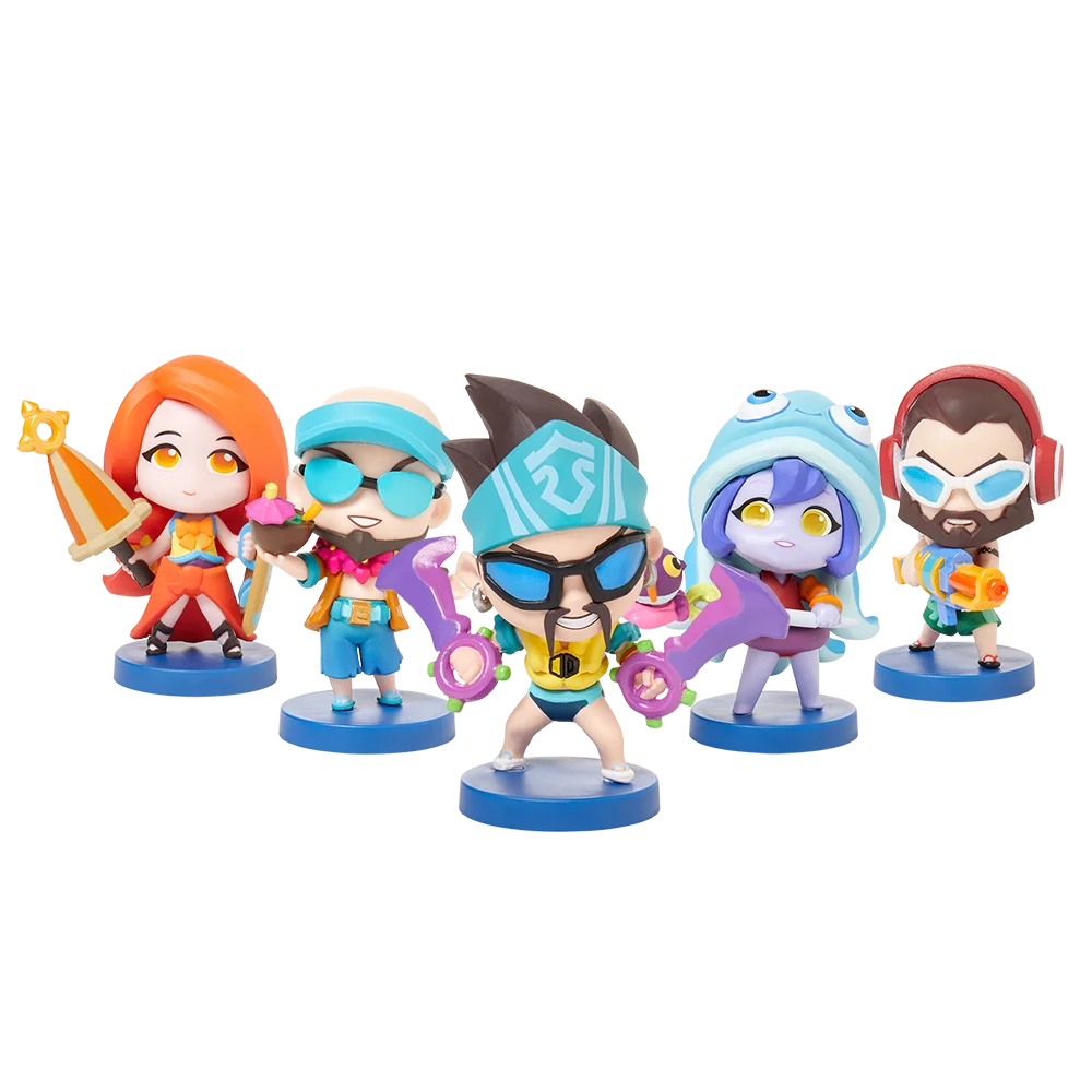 

Подлинная Лига Легенд, летний бассейн, вечеривечерние, яркие игрушки, мультяшная игра, гаражный набор, Подвижная кукла, орнамент, модели, подарки