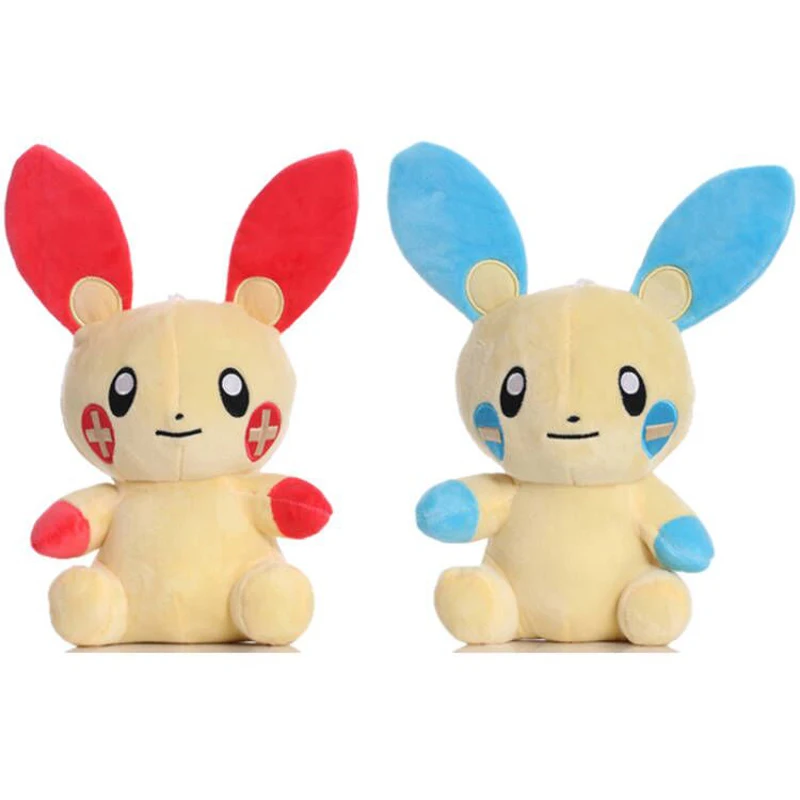 

2 шт./лот TAKARA TOMY Pokemon Plusle & Minun Плюшевые игрушки Мягкие игрушки-животные куклы Подарки для детей