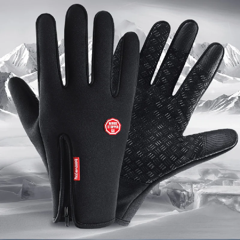 

Осенне-зимние мужские и женские бархатные теплые перчатки с пальцами для сенсорного экрана ветрозащитные и устойчивые к холоду спортивные ...