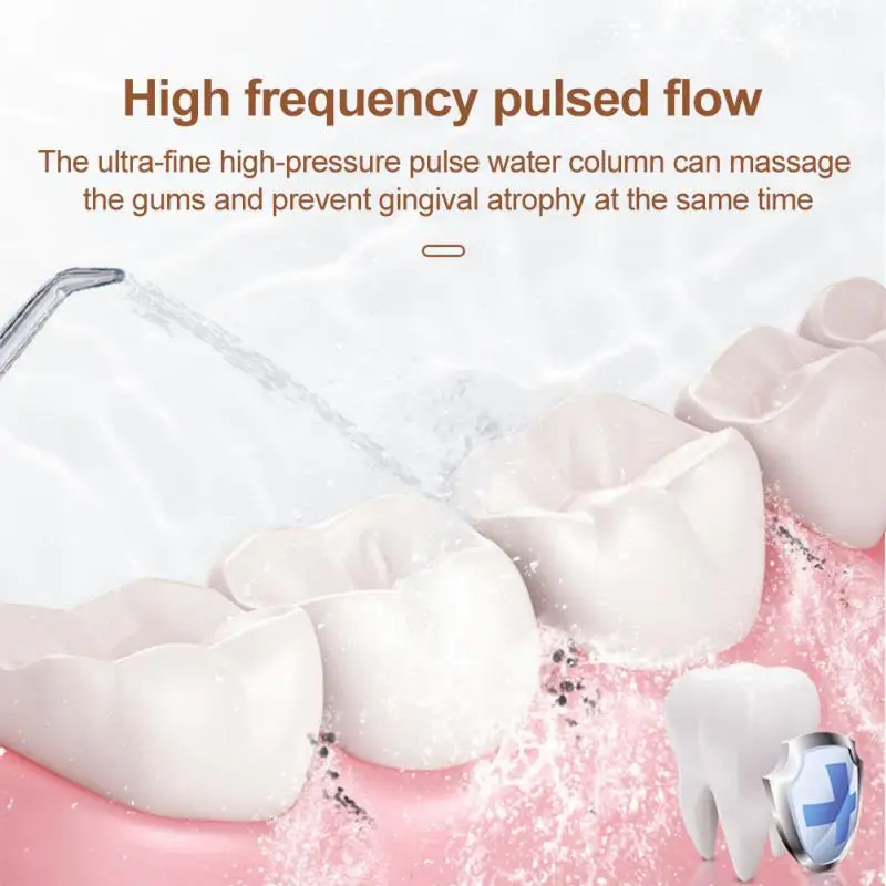 

Electric Oral Irrigator Water Pulse Flosser Irrigador Jet Teeth Cleaner Toothbrushing Hydro Jet With 230ml Water Tank 2022