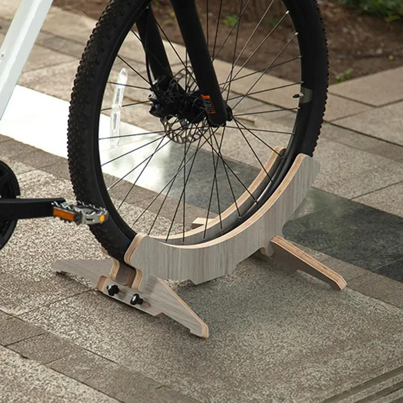 Деревянная напольная подставка для велосипеда домашняя хранения велосипедов