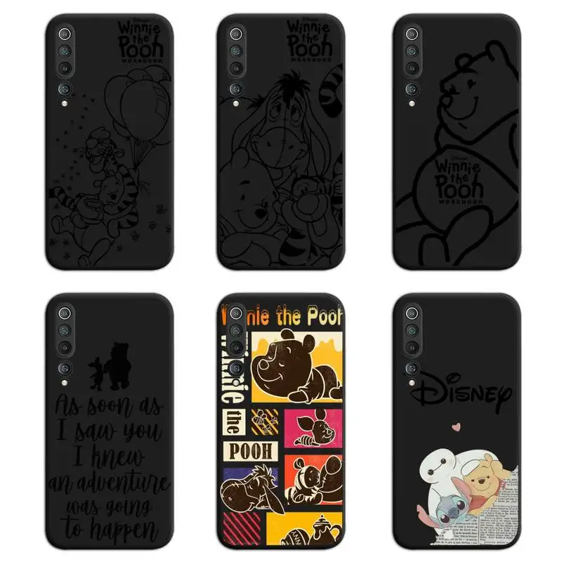 

Disney Winnie the Pooh Phone Case for Xiaomi Mi Note 11 10 9 8 11X Lite 9T CC9 POCO M3 X3 Pro SE