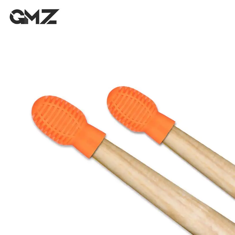 

2Pcs Drum Stick Silicone Sleeve Portable Drumstick Practice Tips Mute Damper Caps For Beginner Practicing Percussion Accessories