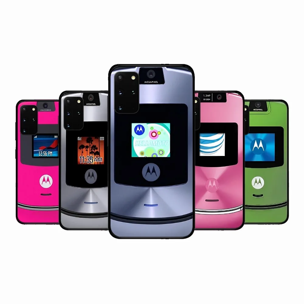 

Motorola Razr Pink Phone Case For Samsung S 9 10 20 21 22 23 30 23plus lite Ultra FE S10lite Fundas