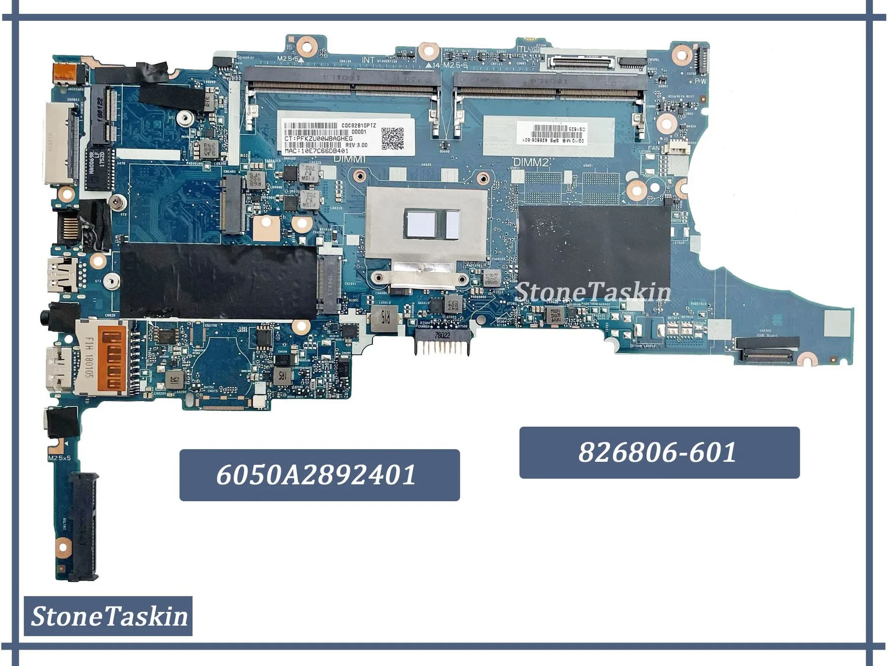 

Материнская плата для ноутбука HP Elitebook 840 G3 850 G3 6050A2892401-MB-A01 FRU 826806-601 CPU I5-6300U RAM DDR4 100% протестирована