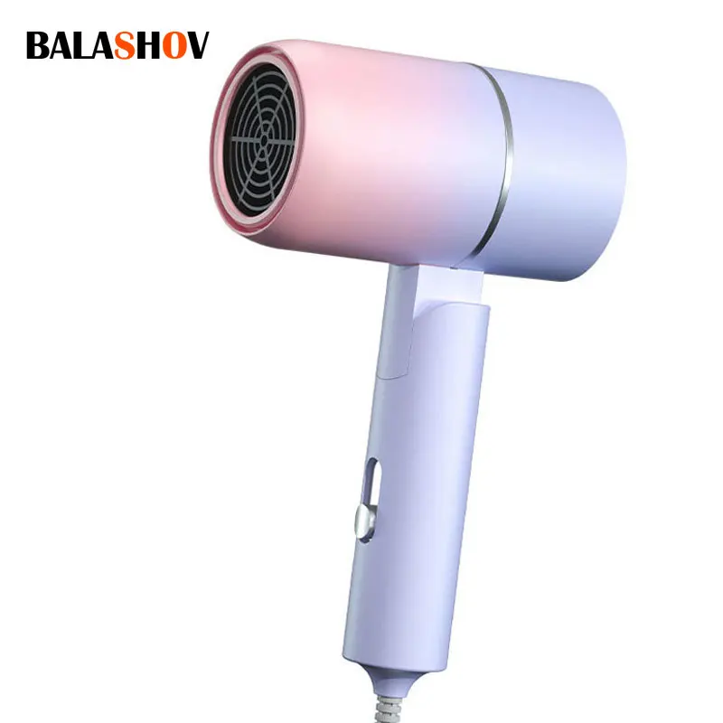 MIni  Folding Hairdryer 220V-240V 750W with Carrying Bag Hot Air Anion Hair Care for Home Travel Hair Dryer Blow Drier Portable