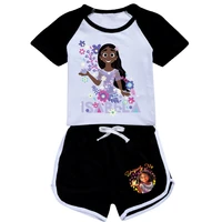 2022 new movie encanto 3d childrens clothing t shirt baby cartoon shorts sports suit childrens clothing suit 2 15 years old