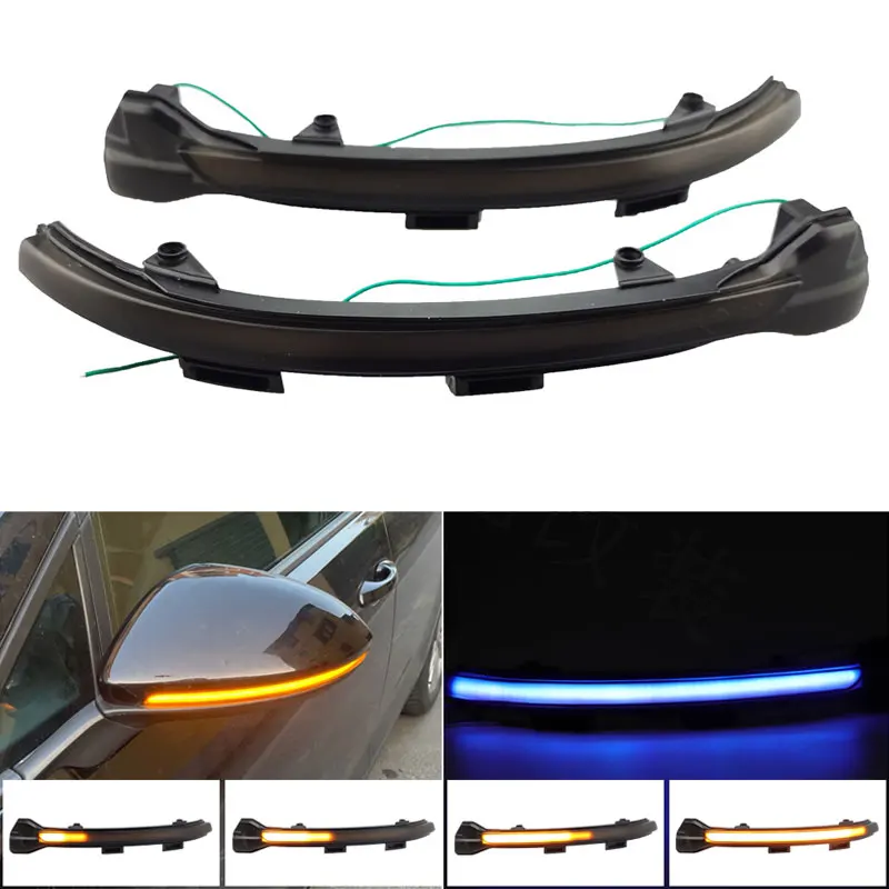 

For VW Volkswagen Golf 7 VII MK7 MK7.5 Touran LED Rearview Mirror Indicator Blinker Repeater Light Dynamic Turn Signal Black