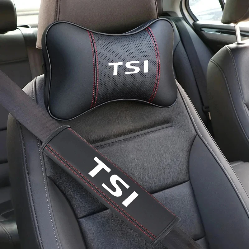 Фото Подушка-накладка на ремень безопасности для Volkswagen TSI VW Golf 4 5 6 7 Passat B5 B6 B7 Polo Touran Tiguan CC Bora, подушка для головы и шеи №1