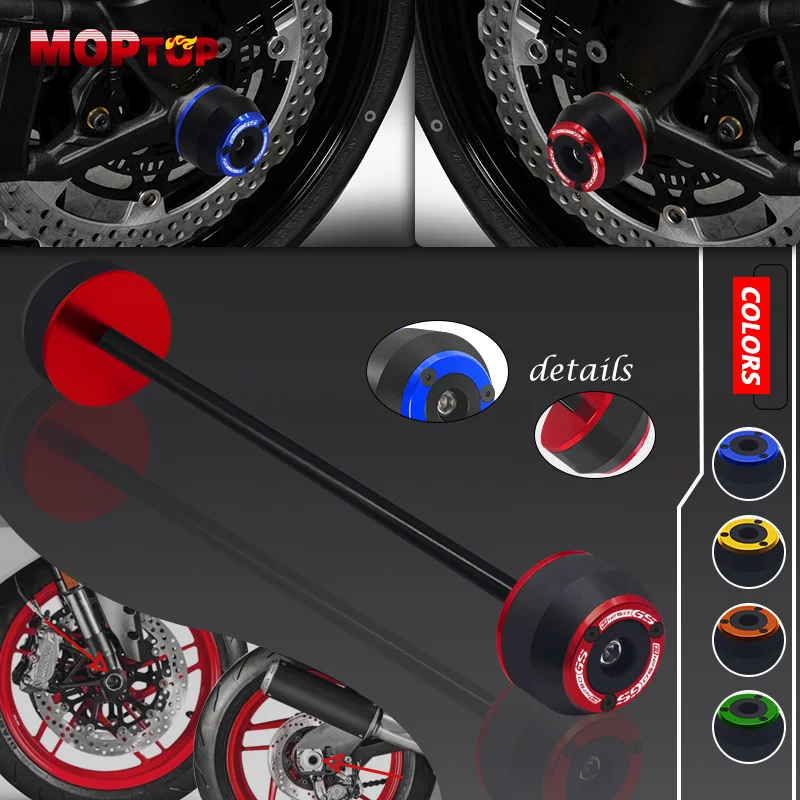 

For BMW R1250GS R1250RS R1250RT R 1250GS HP ADV Front Axle Wheel Protector Slider Crash Pads Motorcycle Wheel Falling Protection