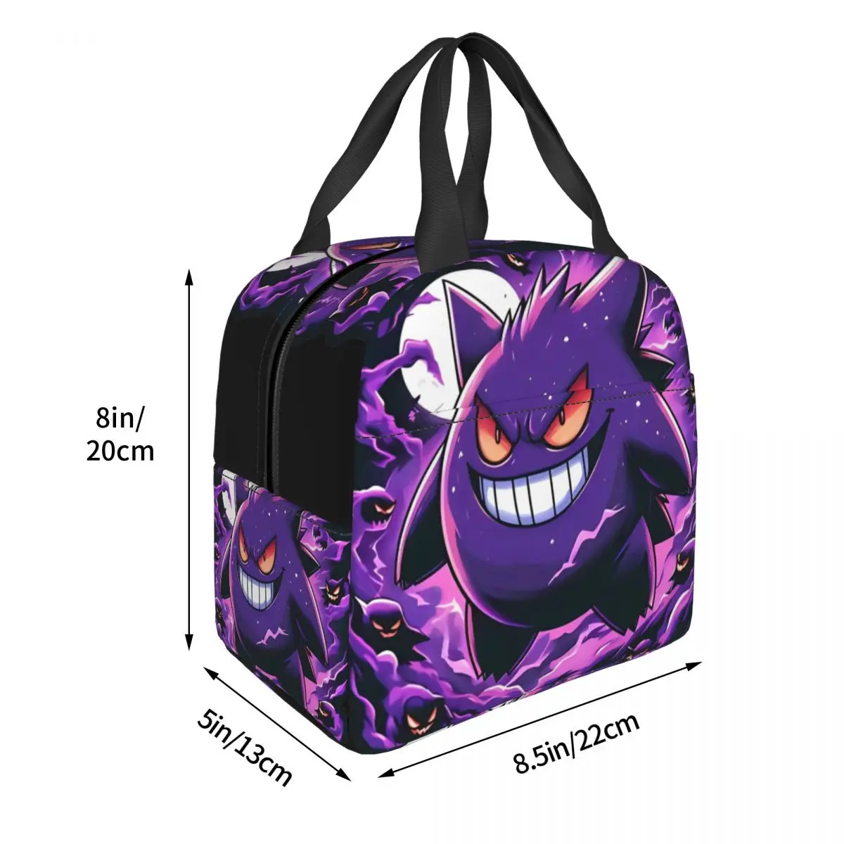 Кошмар Покемон Генгар лицо забавная сумка для обеда пикник ланч-бокс взрослых