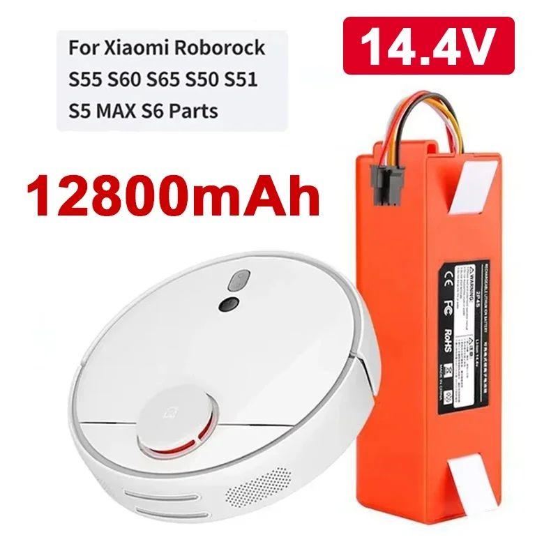 Аккумулятор для робота-пылесоса 14 4 В 12800 мАч Xiaomi Roborock S55 S60 S65 S50 S51 S5 MAX S6