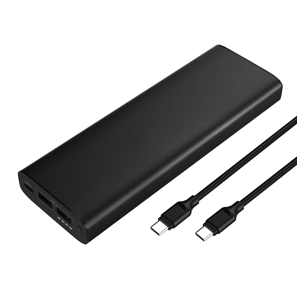 

Внешний аккумулятор на 20100 мА · ч с двумя USB-портами и цифровым дисплеем