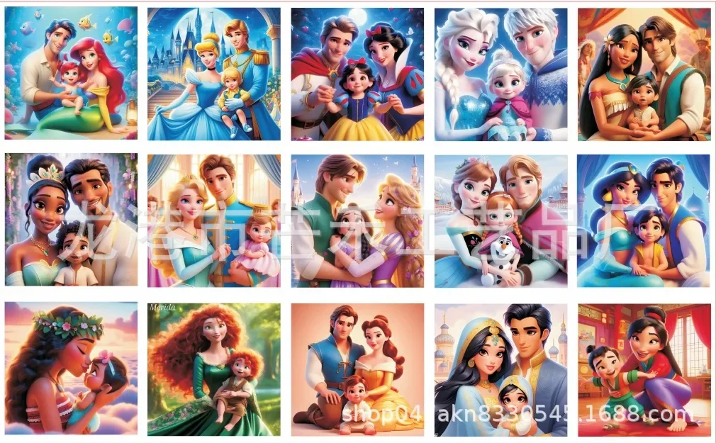 Акриловая нашивка с изображением мультфильма аниме Диснея Белоснежка Эльза 4 см 8