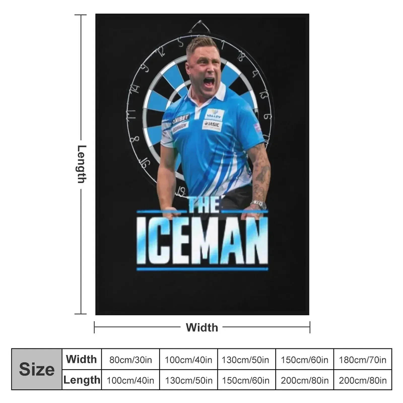 Gerwyn price Darts -Wales The Iceman PDC 2022- the ice man Одеяло для дивана Роскошные одеяла волос