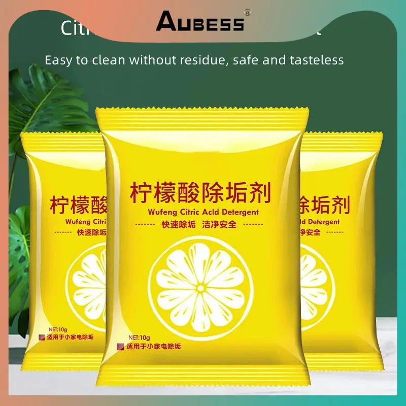 

Чистящее средство для домашнего использования с пищевой кислотой, чистящее средство для внутреннего заварочного чайника, практичное нетоксичное средство для удаления накипи с лимонной кислотой, новинка