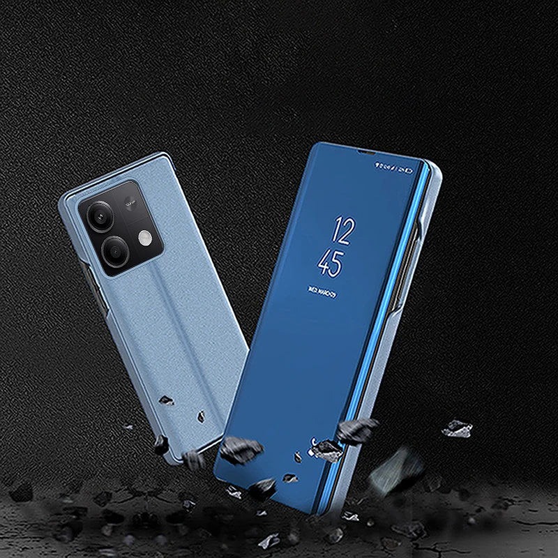 Роскошный кожаный флип-чехол для Samsung Galaxy Z Fold 6 5 4 3 защитный чехол с умным зеркалом