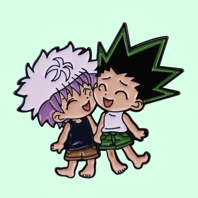 

Anime Hunter Enamel Pin Brooch Badge Ornament Ornament Enamel Pin Wrap Clothing Lapel Brooch Exquisite Badge Fashion Jewelry