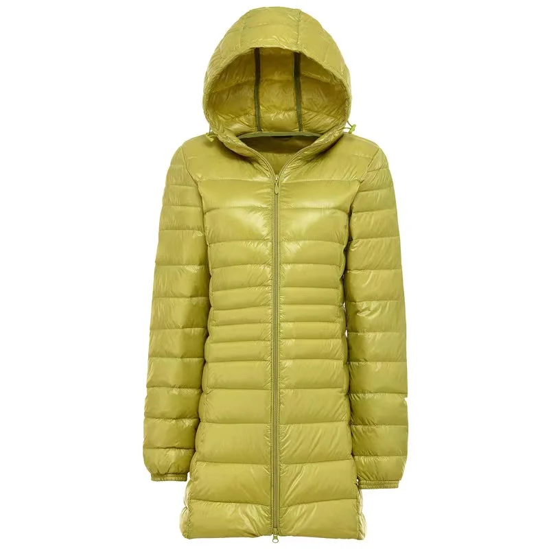 6XL 7XL Women Puffer Jackets Ultralight 90% Duck Down Jacket  Autumn Winter Portable Hooded Parka Warm Coat Windbreaker Outwear