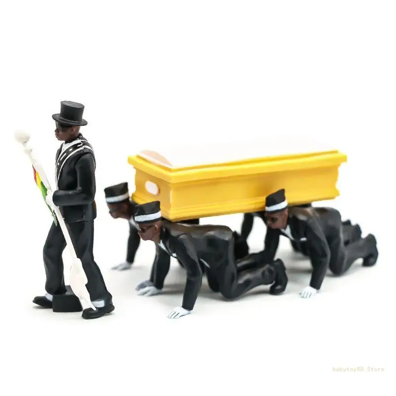 Y4UD Косплей Гана Танцующие гробы Танцевальная фигурка Экшн-похоронная команда