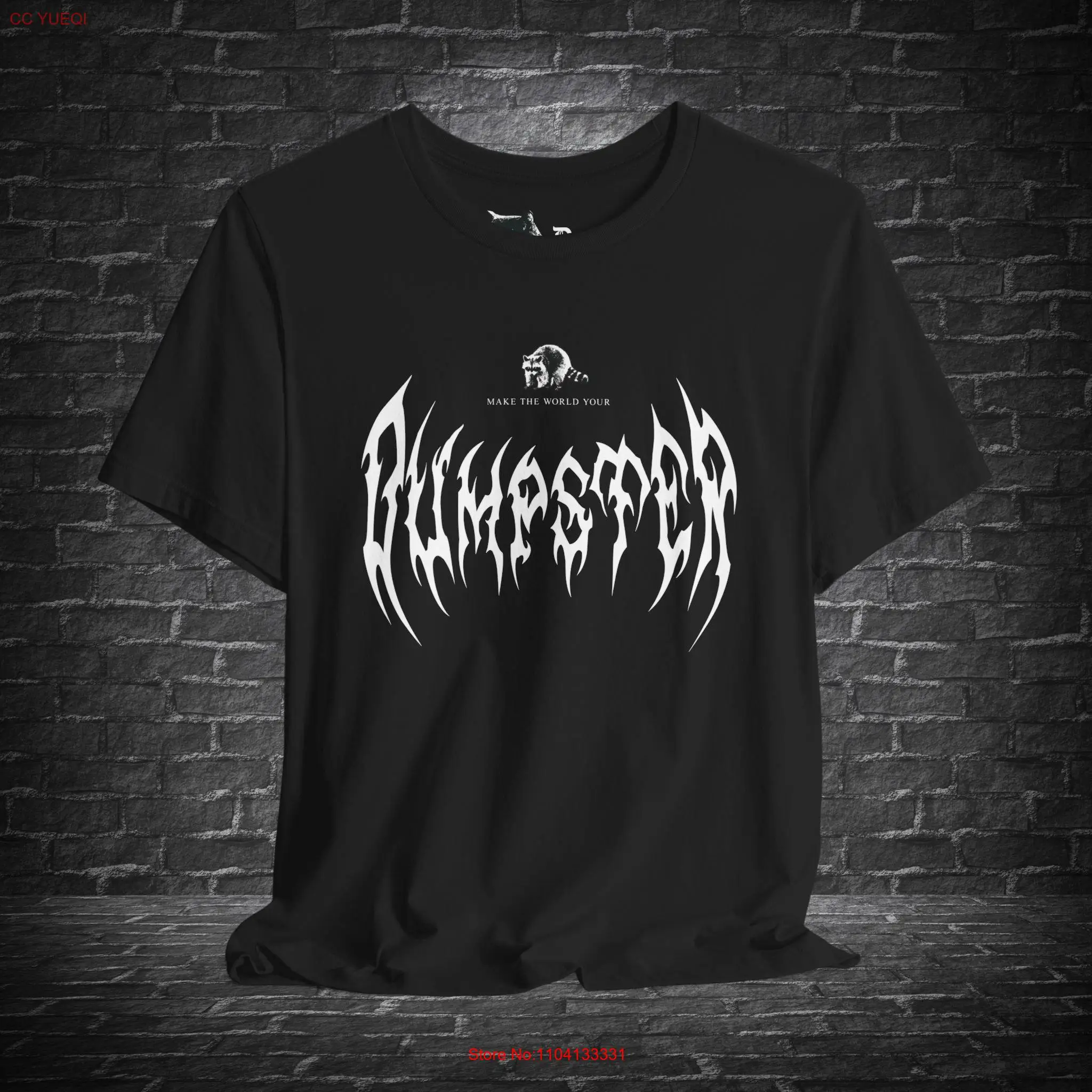 Футболка Racoon Meme Death Metal Edgy Anarchist TexT Темный юмор Chaotic Energy Rock с длинными или короткими