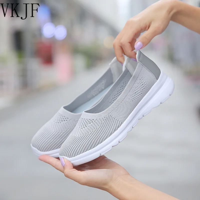 

Summer 2022 Light Shoes Laides Sport Walking Flats Womens Loafers Black Pink Soft Breathable Women Sneakers Zapatillas Mujer