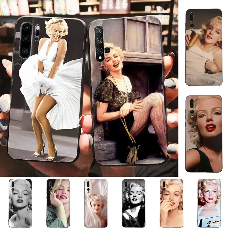 

Marilyn Monroe Phone Case for Huawei P30 40 20 10 8 9 lite pro plus Psmart2019