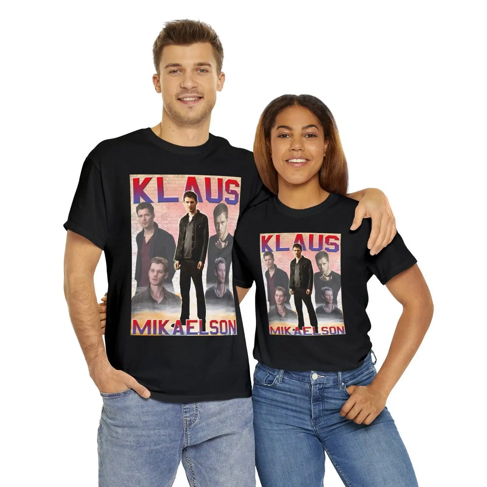 Винтажная графическая рубашка в стиле 90-х футболка Клаус микелсон Микаэль