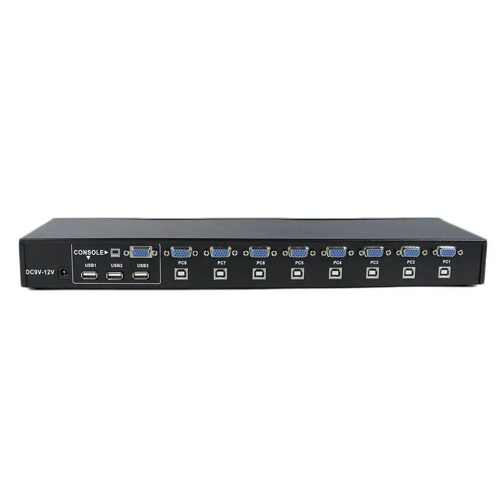 

8 Port USB 2.0 External KVM Switch Box Manual Switcher Support 1920x1440 VGA Splitter Adapter Dropshipping