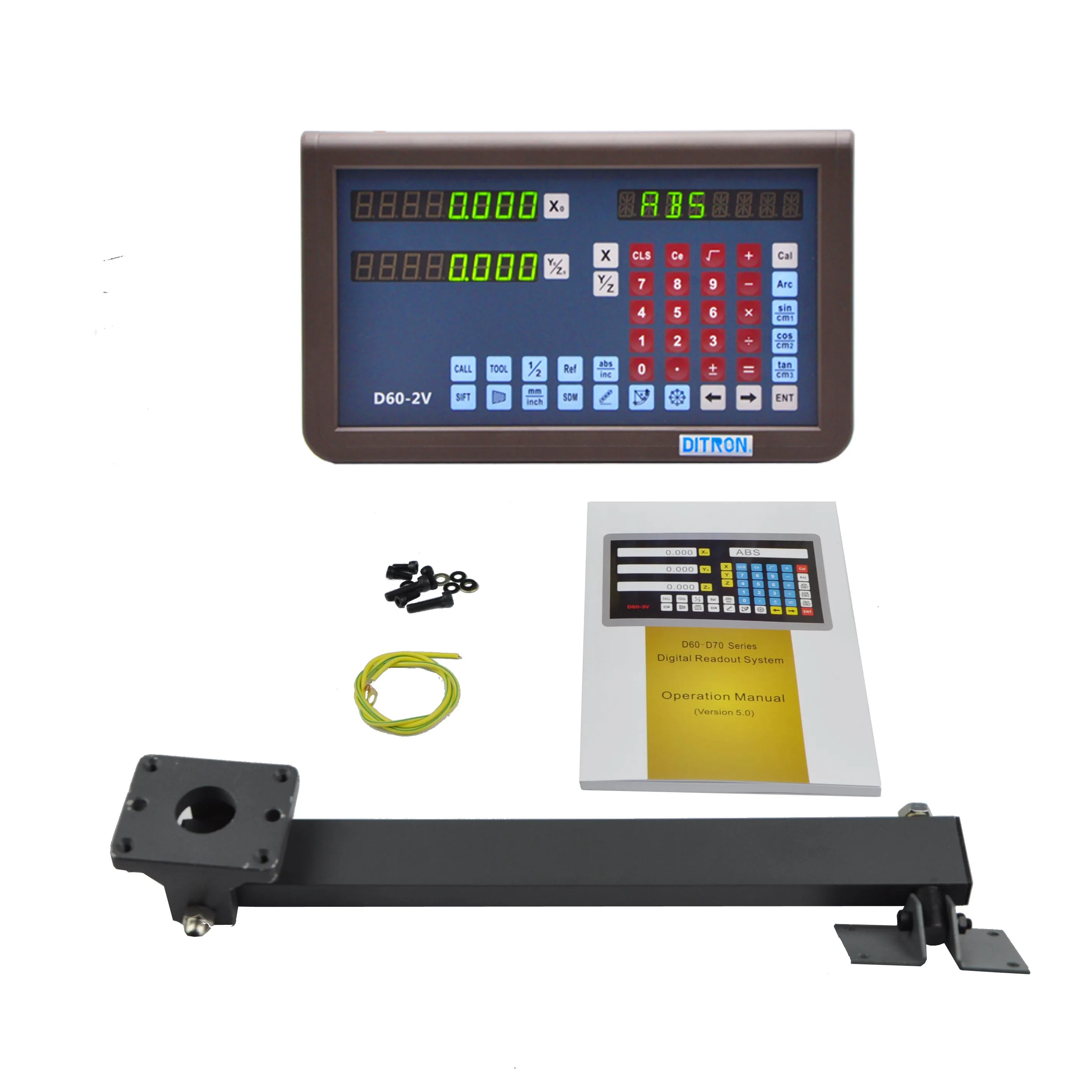 

2 Axis/3 Axis Ditron DRO Digital Readout with Linear Glass Scale for Lathe Machine Measuring Tool
