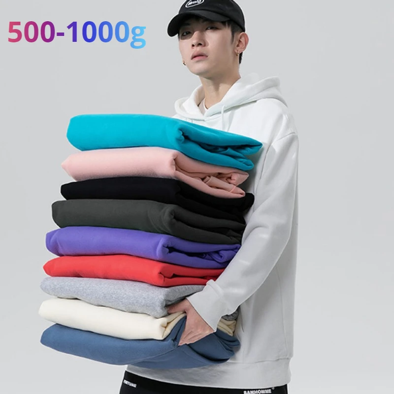 

Autumn Men Thick Hoodies Korean Hooded Sweatshirts Y2K Loose Sports Pullover Hoodie Men's Clothing (500-1000g)