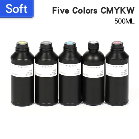 УФ-чернила Sotf, 250 мл, 500 мл, бутылка для Epson R1390, R2000, R1900, T50, L805, L800, L1800, DX4, DX5, TX800, XP600, УФ-принтер