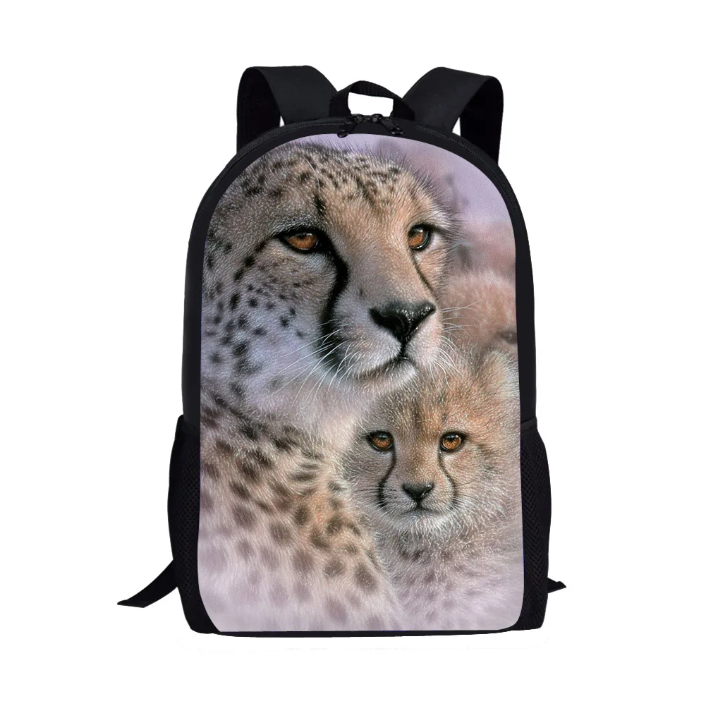 Классный школьный ранец с леопардовым принтом для мальчиков и девочек-подростков, рюкзак для книг, детская школьная сумка