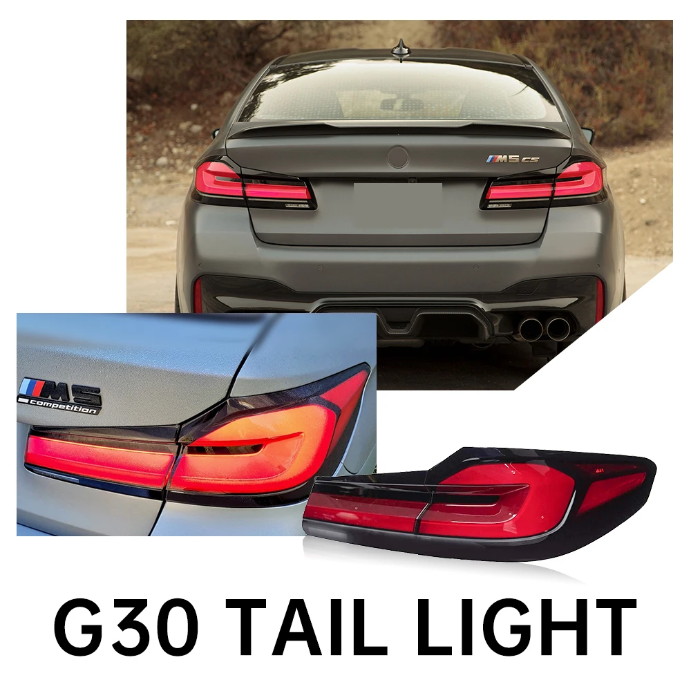 Фото Автомобильные задние фонари для BMW G30 G38 Задний фонарь 2017-2020 520i 530i 530e 540i 540e Задние фонари Plug and Play Автомобильные аксессуары №1