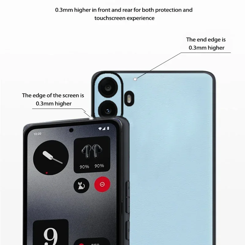 Задняя крышка с текстурой кожи чехол для телефона Nothing CMF Phone 1 универсальная