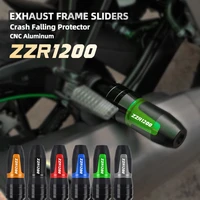for kawasaki zzr1200 2002 2003 2004 2005 2006 2007 motorbike cnc accessories exhaust frame sliders crash pads falling protector
